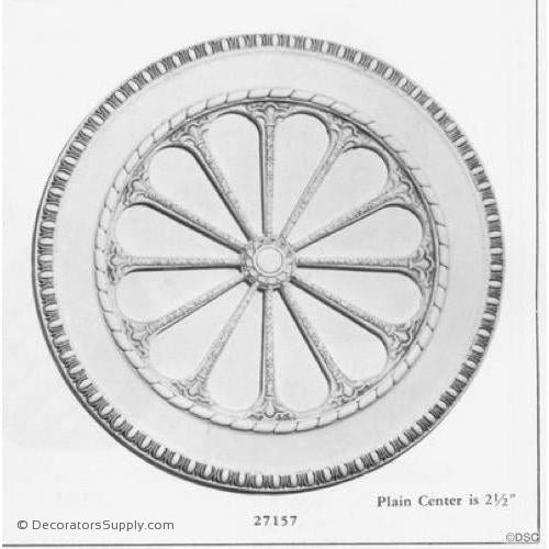Plaster Medallion or Vented Grille Colonial-ceiling-ornament-Decorators Supply
