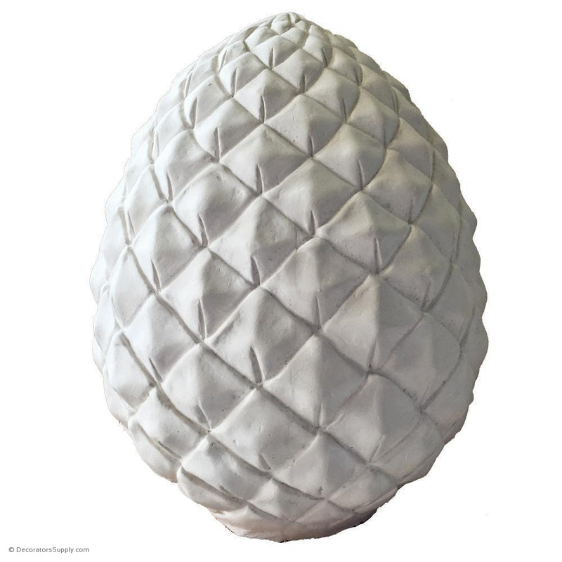 Plaster Finial--7 1/2" Diameter X 8 1/2" High