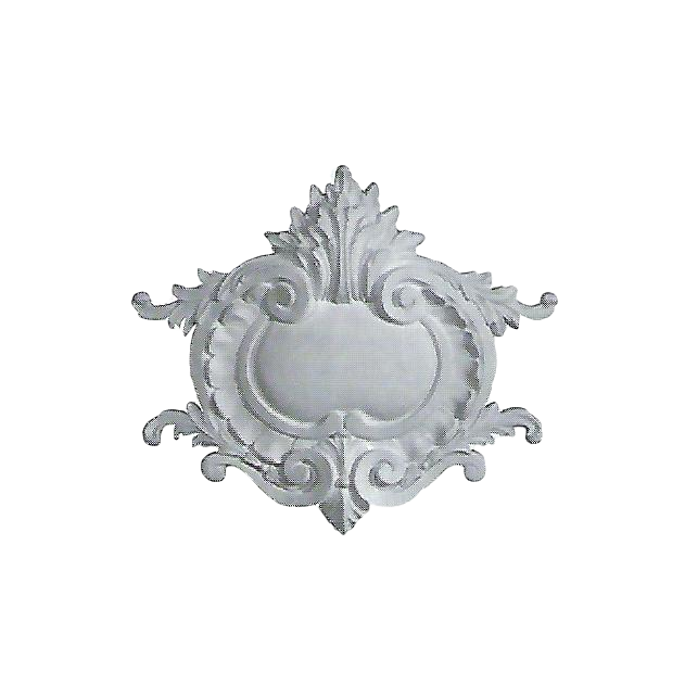 Plaster Cartouche French - 2 Sizes: 35-1/2" x 30-3/8" & 50-1/4" x 44-1/2"