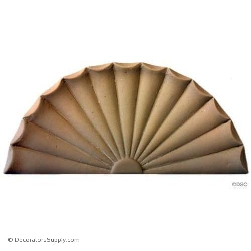 Shell 4 1/4 High 8 1/4 Wide-ornaments-for-woodwork-furniture-Decorators Supply