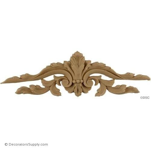Cartouche Applique 2 1/4 High 7 Wide-appliques-for-woodwork-furniture-Decorators Supply