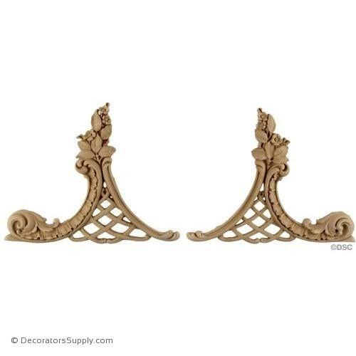 Floral and Weave Scrolls-appliques-for-woodwork-furniture-Decorators Supply