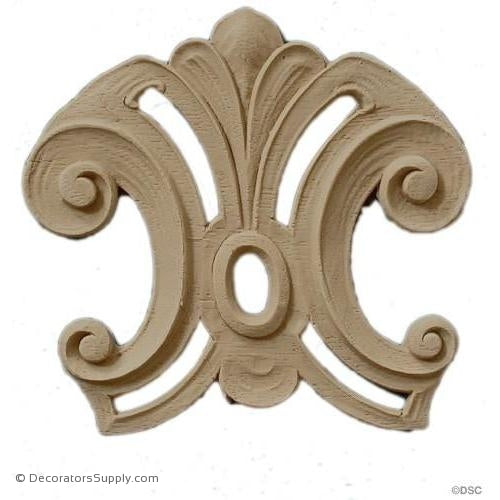 Specialty 3 1/4 High 3 3/4 Wide-ornaments-for-woodwork-furniture-Decorators Supply