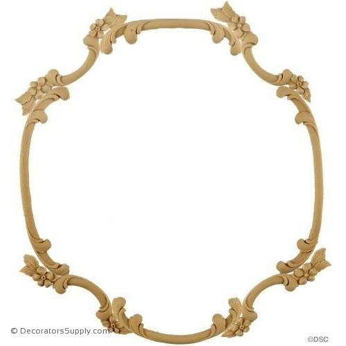 Floral Scroll Design - 12 1/2 High 13 Wide