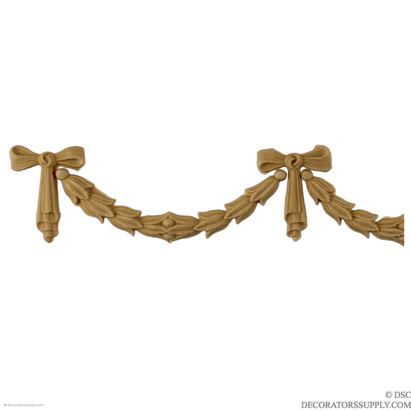 Swag 2 High 15 1/2 Wide-applique-onlay-for-furniture-woodwork-Decorators Supply