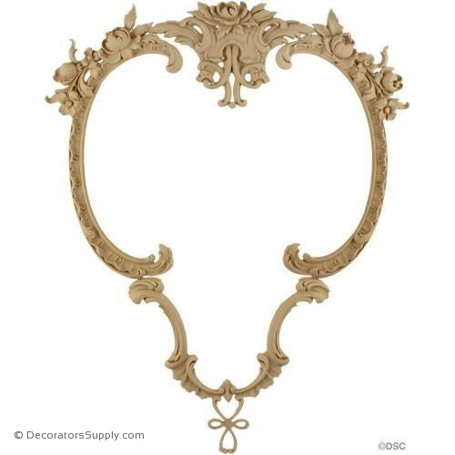 Floral Scroll Design - 15 1/2 High 11 3/4 Wide