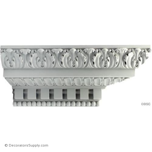 Plaster Crown - French Ren - 6 1/2" Proj x 6" Drop P43-Decorators Supply