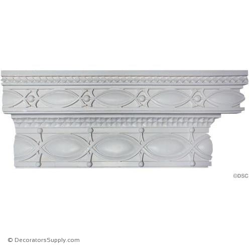 Plaster Crown - Sullivanesque - 4 3/4"Proj x 11 1/2"Drop-Decorators Supply