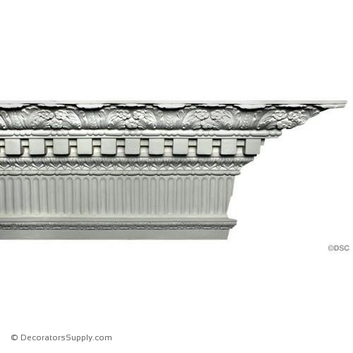 Plaster Crown - Colonial - 6 1/2"Proj x 12 1/2"Drop-Decorators Supply