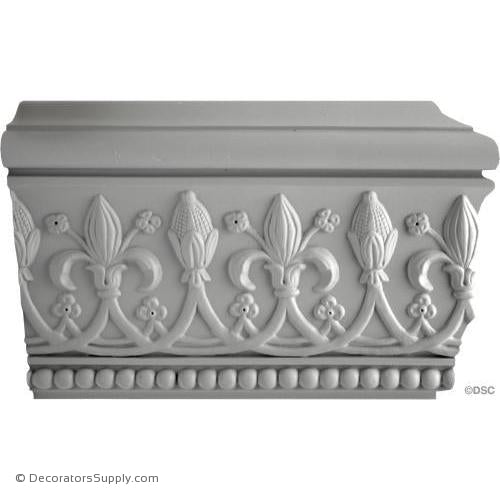 Plaster Crown-English- 2 3/4" Proj x 8 1/2" Drop-Decorators Supply