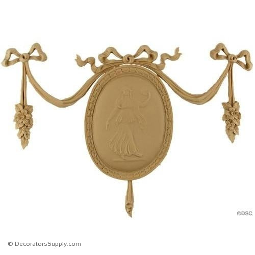 Vertical Design w/ Figure 7 High 9 3/4 Wide-Appliques for woodwork-Decorators Supply