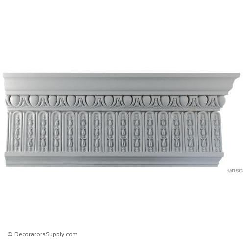 Plaster Crown - Adam - 1 3/4"Projection x 8"Drop-Decorators Supply