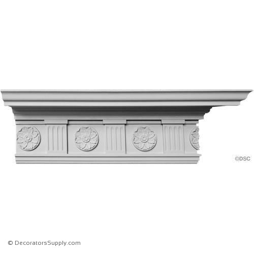 Plaster Crown-Colonial-6 5/8" Proj x 11" Drop-Decorators Supply