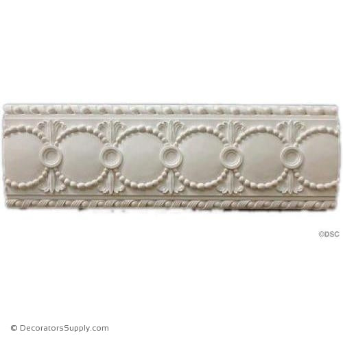 Plaster Frieze Adams 1 7/8"R x 9 1/2"D