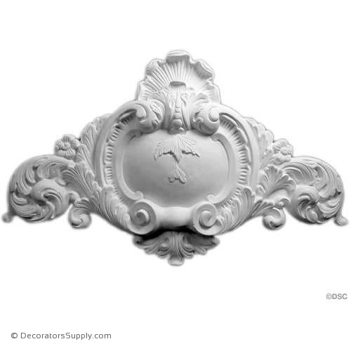 Plaster Shield-French-17 1/2" X 28"-2 1/2" Relief-Decorators Supply