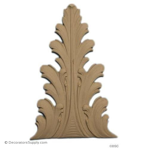 Acanthus Leaf - 3 7/8 Wide x 6 High-ornaments-furniture-woodwork-Decorators Supply