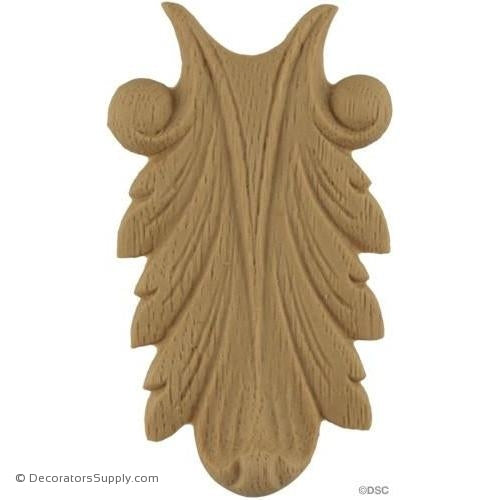 Acanthus 3 1/4 High 1 3/4 Wide-ornaments-furniture-woodwork-Decorators Supply