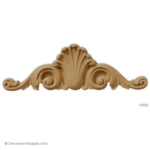 Cartouche 1 3/8 High 3 1/2 Wide-appliques-for-woodwork-furniture-Decorators Supply