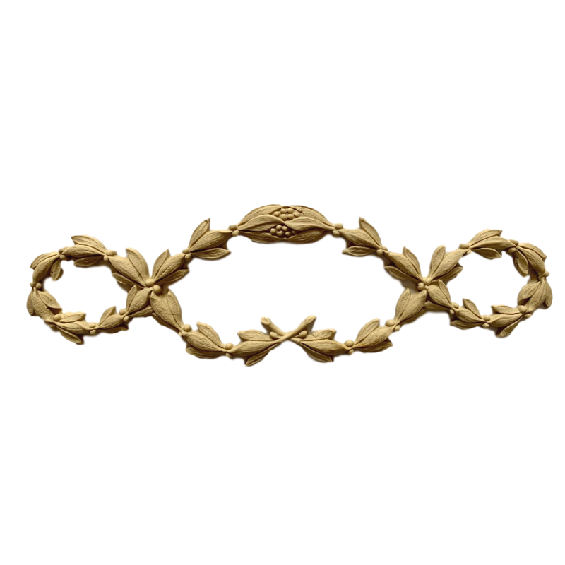 Double Crossing Laurel Leaf Pattern Offered in 3 Sizes From 5-1/8" to 10-1/8"