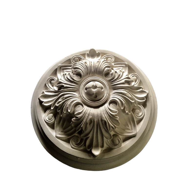 Plaster Rosette--Roman--7 1/4" Diameter X 2" Relief