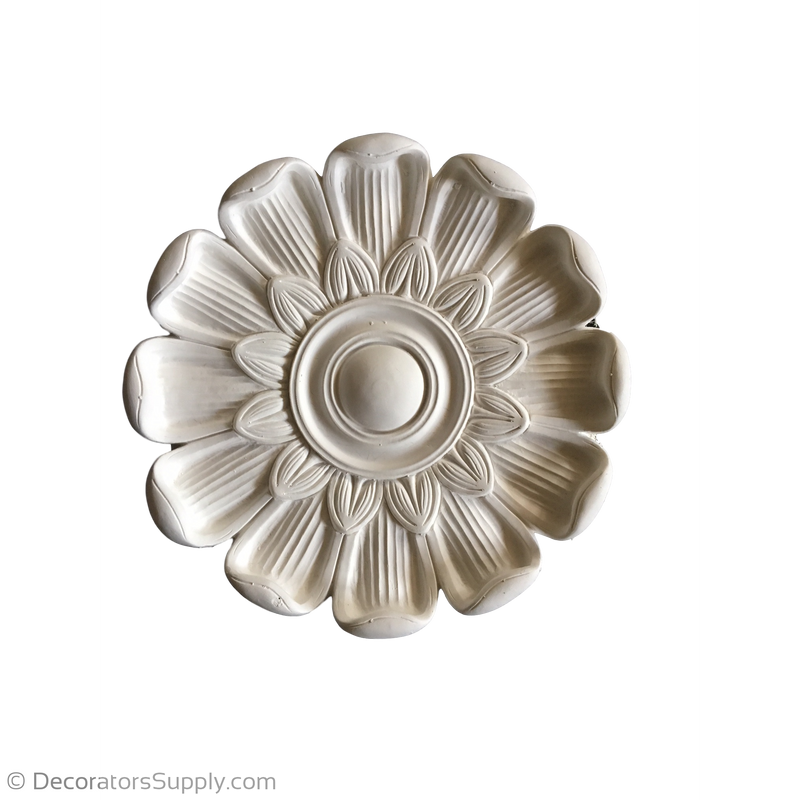 Plaster Rosette--Roman--9 1/2" Diameter X 1 1/2" Relief