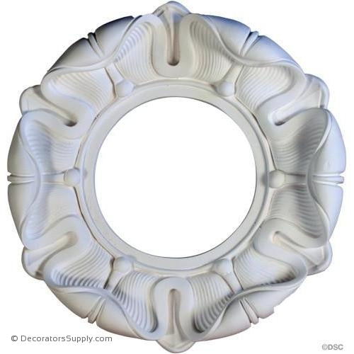 Plaster Ring - Roman - 13" Dia x 3 3/4" Rel - 6" Hole-ceiling-ornament-Decorators Supply