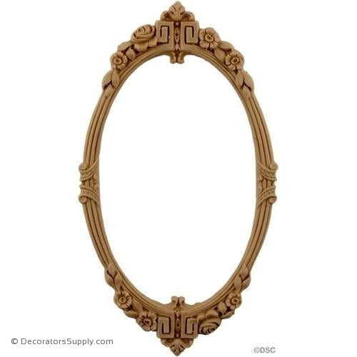 Wreath 8 1/2 High 4 3/4 Wide-ornaments-for-woodwork-furniture-Decorators Supply