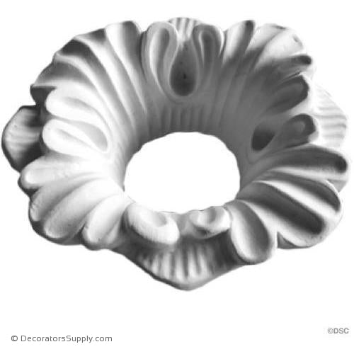 Plaster Ring-5" Diameter X 2" Relief- 2" Hole-ceiling-ornament-Decorators Supply