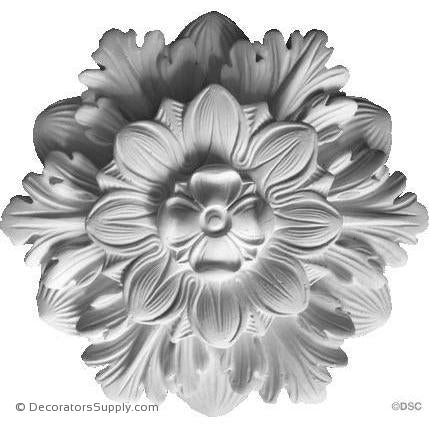 Plaster Bulb Ring-9" Diameter X 2 1/4" Relief-ceiling-ornament-Decorators Supply