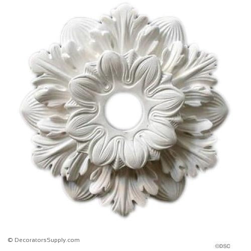 Plaster Bulb Ring-9" Diameter X 2 1/4" Relief-1 3/4" Hole-ceiling-ornament-Decorators Supply