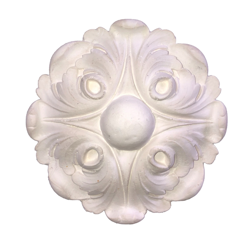 Plaster Rosette--Italian--5" Diameter X 3/4" Relief