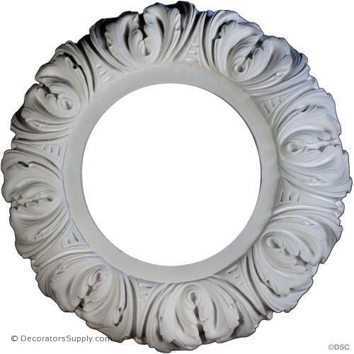 Plaster Ring-13" Diameter X 2 3/4" Relief-6 3/4 Hole-ceiling-ornament-Decorators Supply