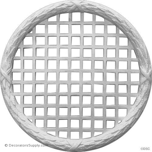 Plaster Medallion Or Vented Grille Classic-ceiling-ornament-Decorators Supply