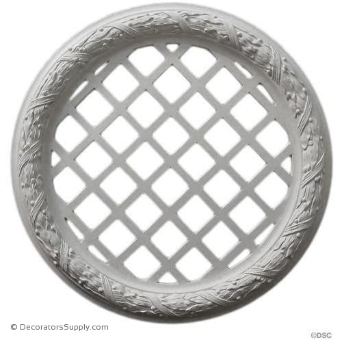 Plaster Medallion or Vented Grille Classic-ceiling-ornament-Decorators Supply