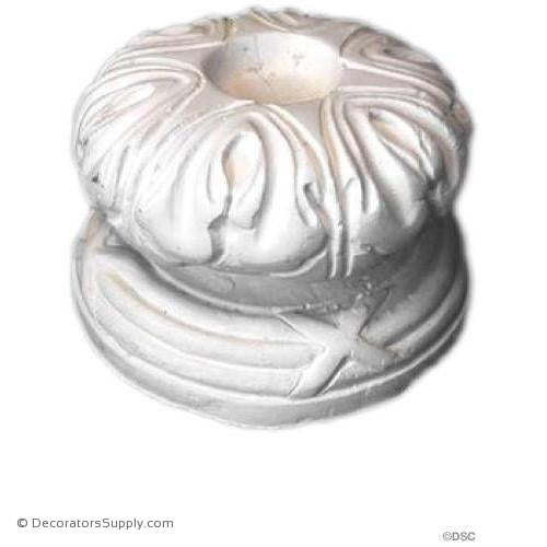 Plaster Ring-5" Diameter X 3 1/2" Relief-1 1/2" Hole-ceiling-ornament-Decorators Supply