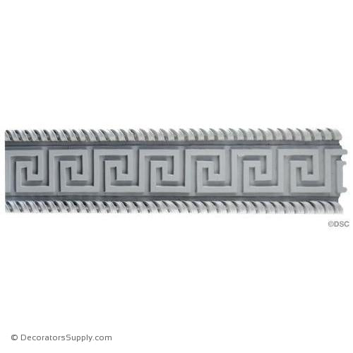 Plaster Frieze Greek Key 4" W x 5/8" R