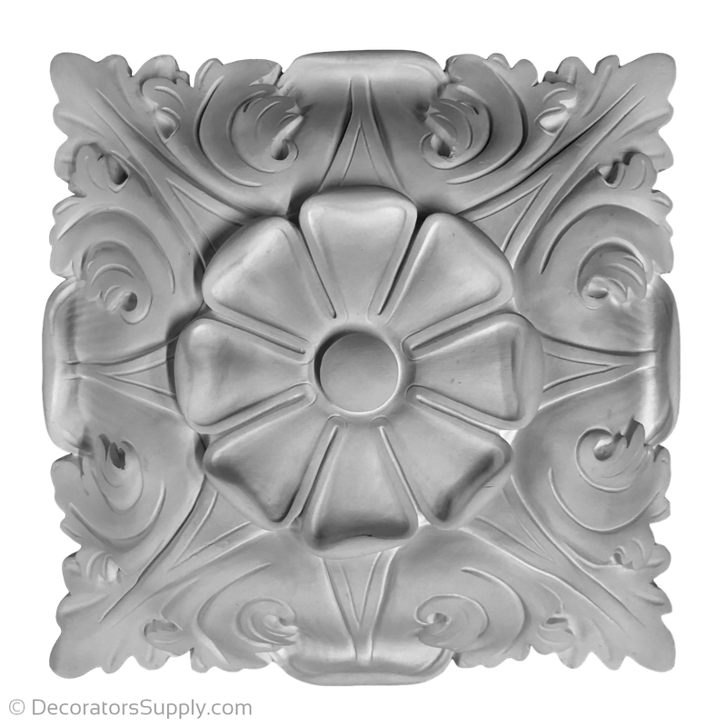 Plaster Rosette--Italian--10" X 10"--3" Relief