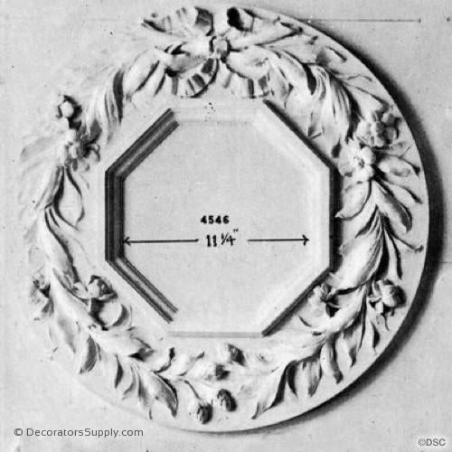 Plaster Medallion-26" Dia. X 1 1/8" Rel. X 11 1/4" Opening-ceiling-ornament-Decorators Supply