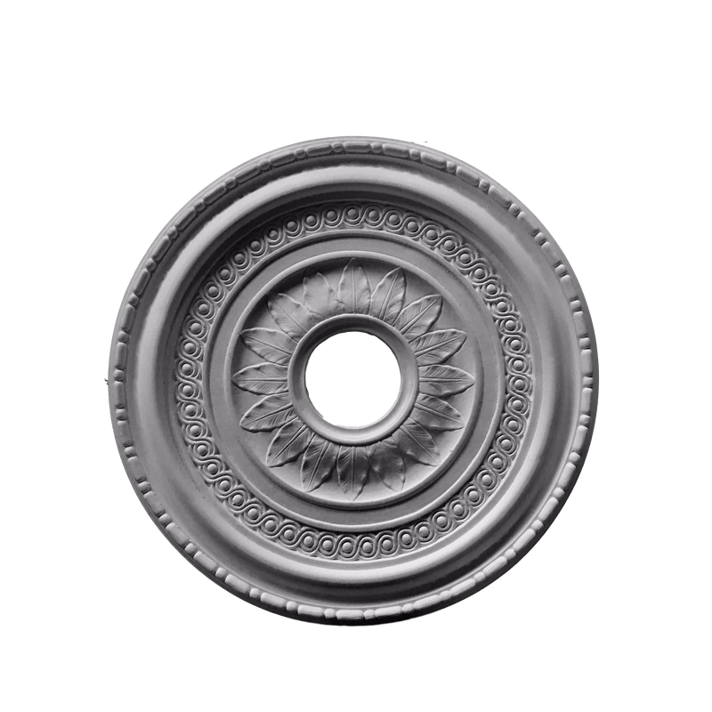 Plaster Medallion- 21 1/2" Dia X 1 1/8" Rel - 4 1/4" Hole