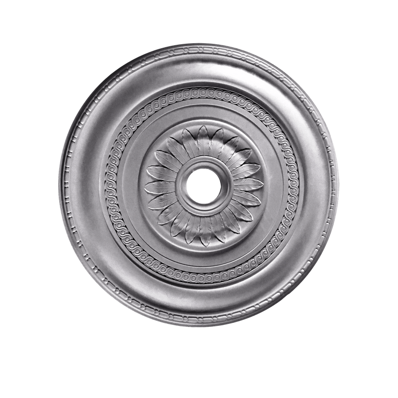 Plaster Medallion--32 1/4" Diameter X 1 1/2" Relief--4" Hole