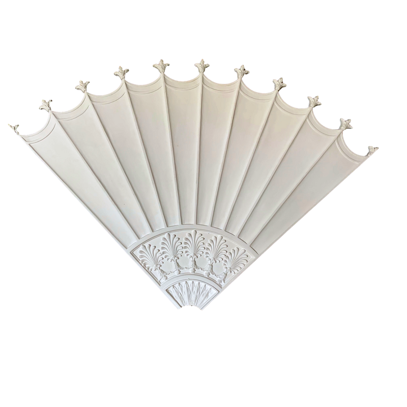 Plaster Corner, Convex Adams - 31" Radius x 3/4" Relief - 4 Make 1 Full Round