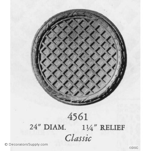 Plaster Medallion or Vented Grille Classic-ceiling-ornament-Decorators Supply