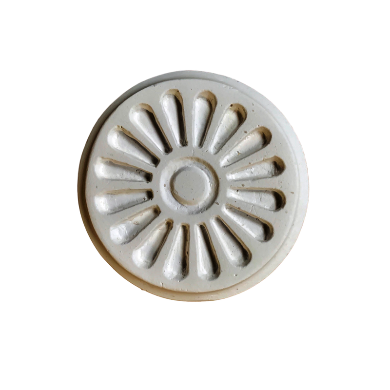 Plaster Rosette--Adams--3 1/4" Diameter X 1/2" Relief