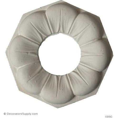 Plaster Ring-Roman-4 1/2" Diameter X 2" Relief-ceiling-ornament-Decorators Supply