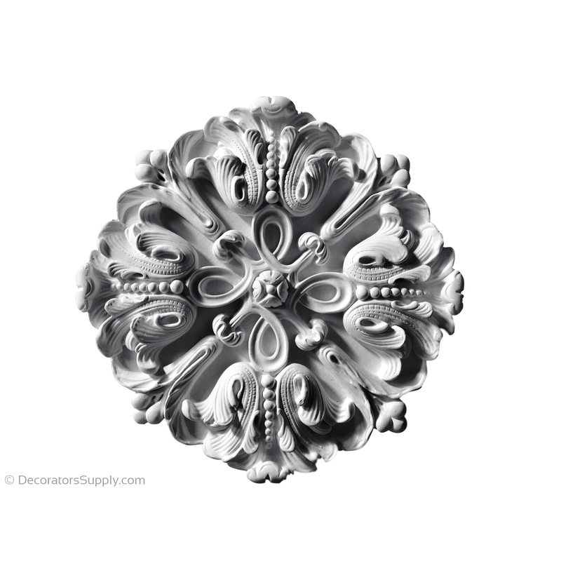 Plaster Medallion--12 3/4" Diameter X 1 1/4" Relief