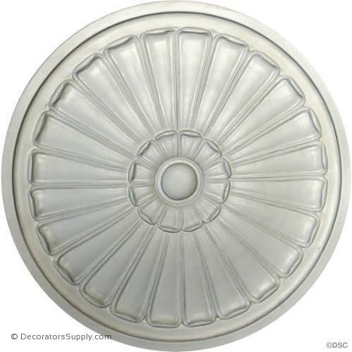 Plaster Medallion - 14" Diameter x 5/8" Relief-ceiling-ornament-Decorators Supply