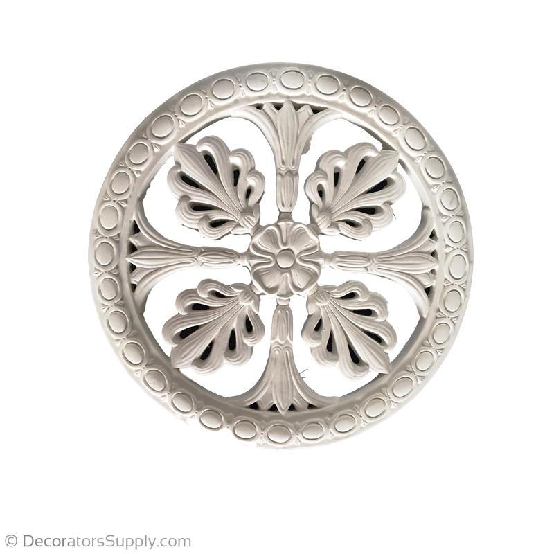 21" Diameter Plaster Medallion or Vented Grille Empire