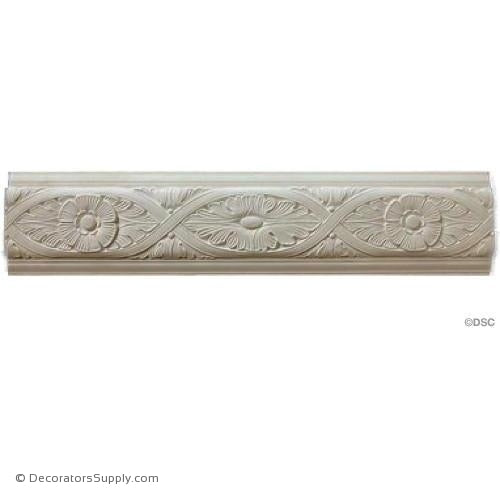 Plaster Frieze Italian 9" W x 1" R 26 3/4" R
