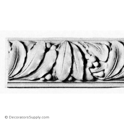 Plaster Crown - Art Nouveau - 3"Relief x 6"Drop-Decorators Supply