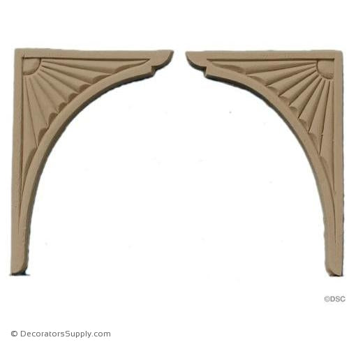 Specialty 4 1/2 High 3 1/4 Wide-appliques-for-woodwork-furniture-Decorators Supply